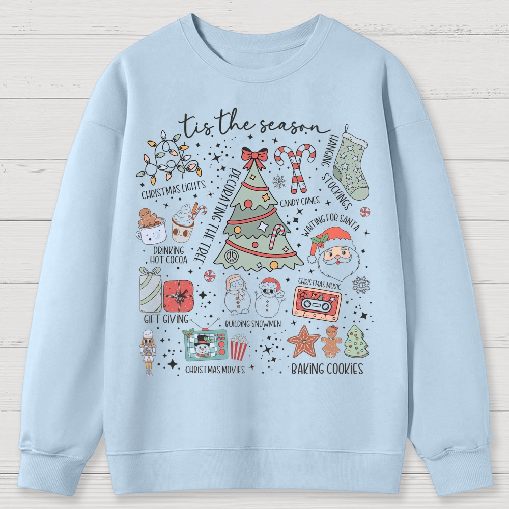 Christmas Tis the Season Cotton Sweatshirts