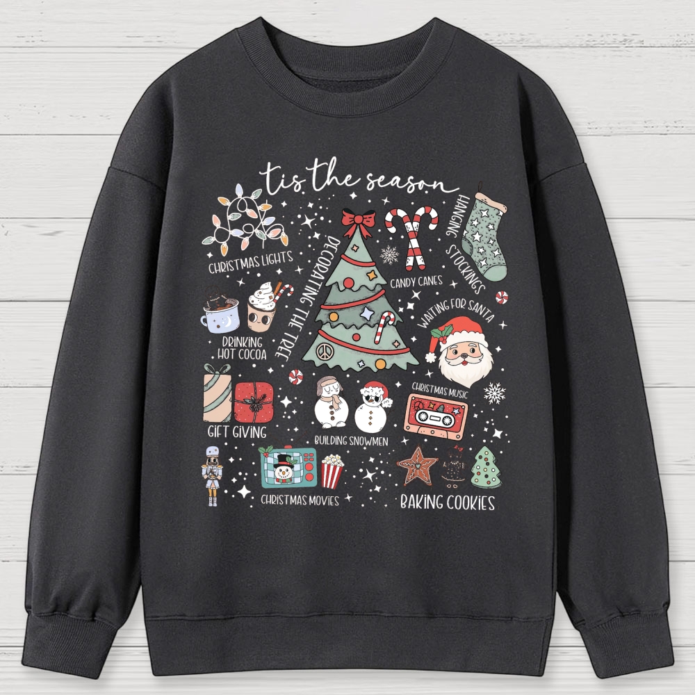 Christmas Tis the Season Cotton Sweatshirts