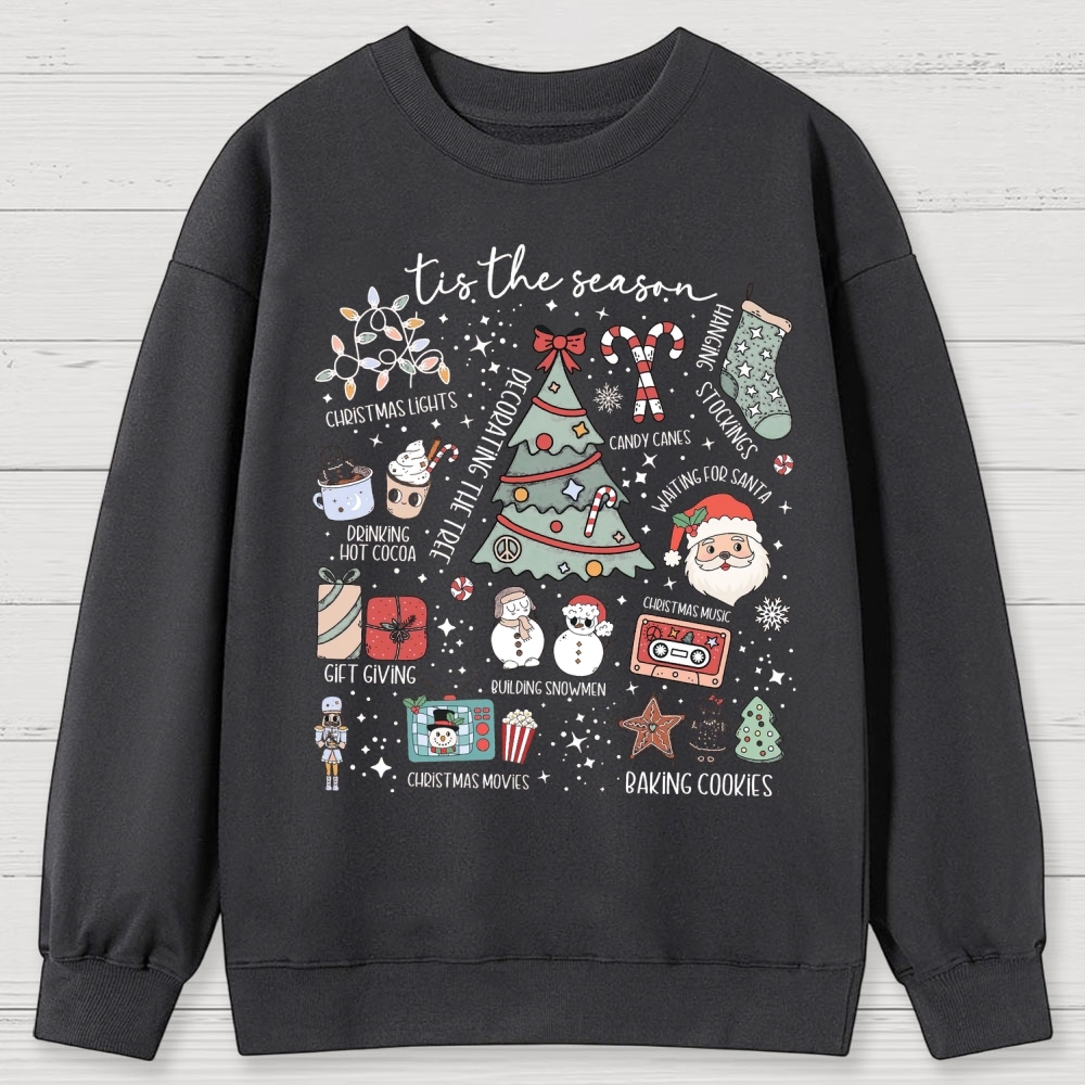 Christmas Tis the Season Cotton Sweatshirts