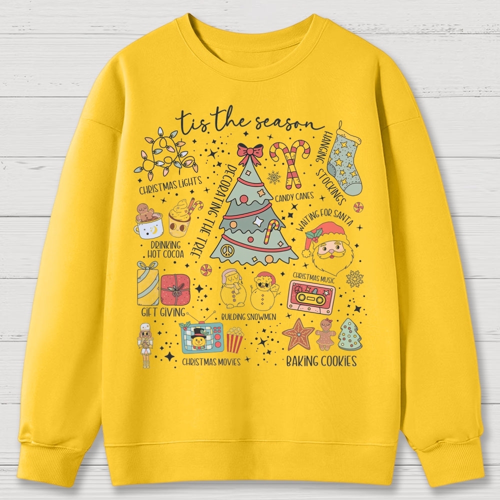 Christmas Tis the Season Cotton Sweatshirts