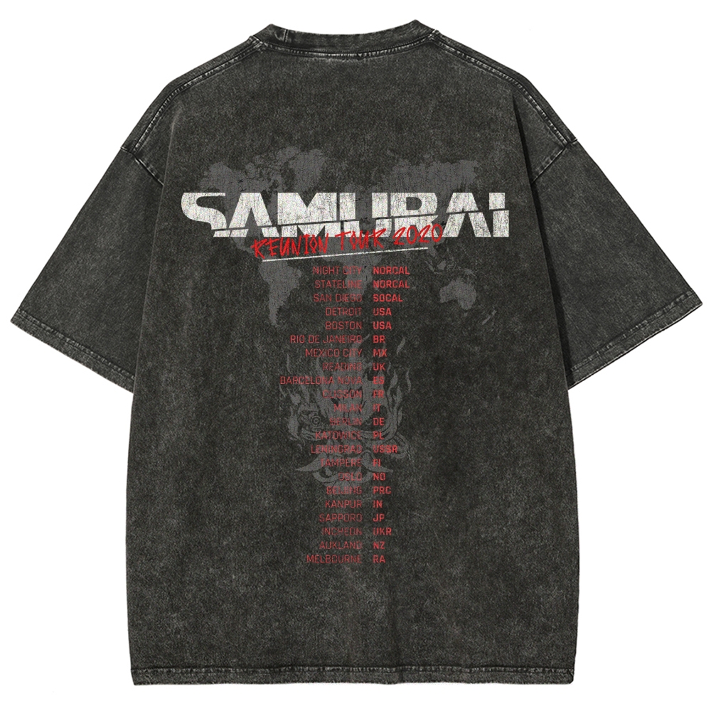 Red Mask Rebellion Washed T-Shirt 