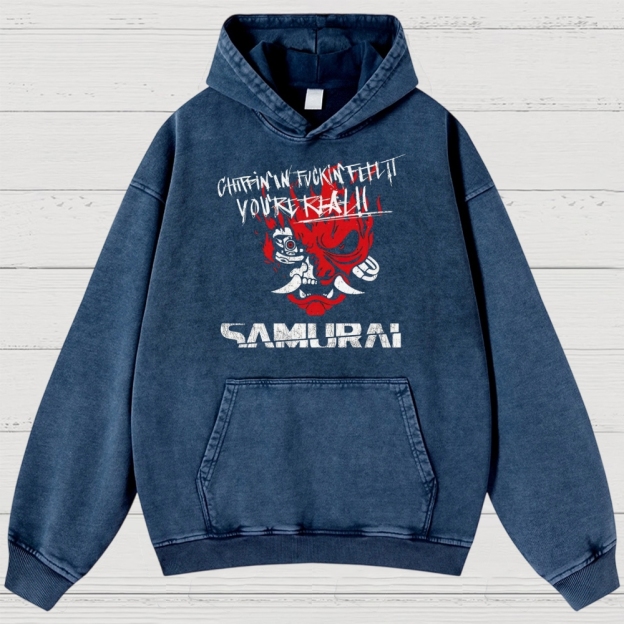 Red Mask Rebellion Washed Hoodies 