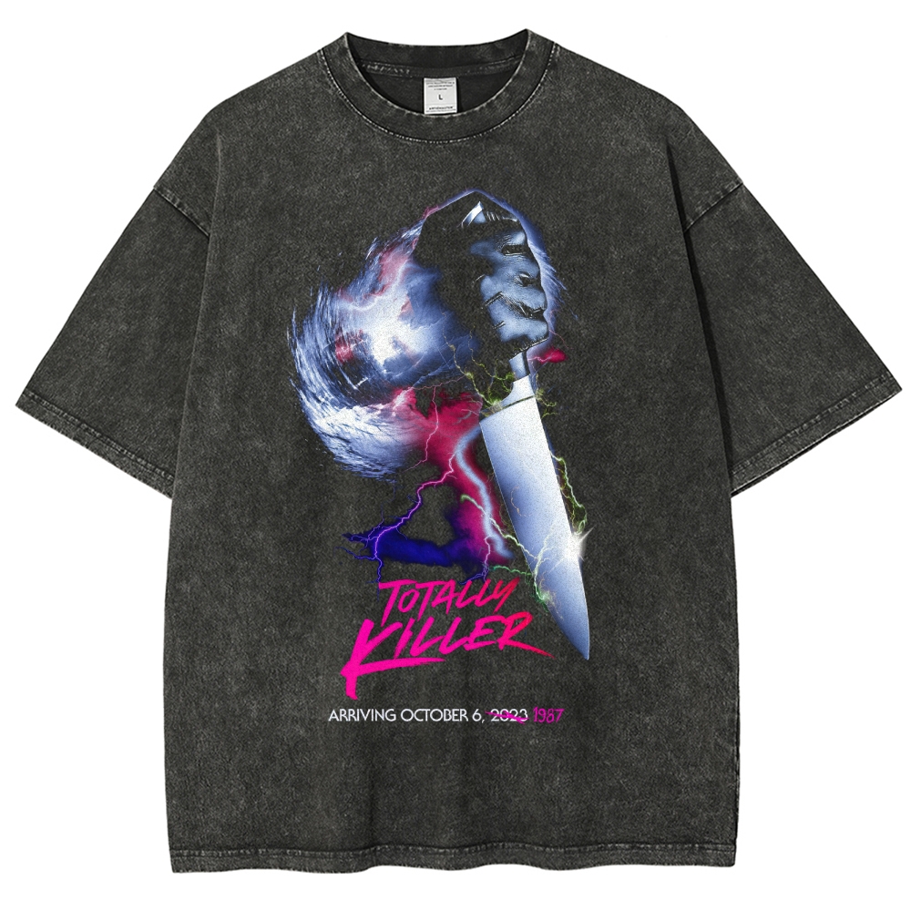 "Totally Killer" Graphic Washed T-Shirt