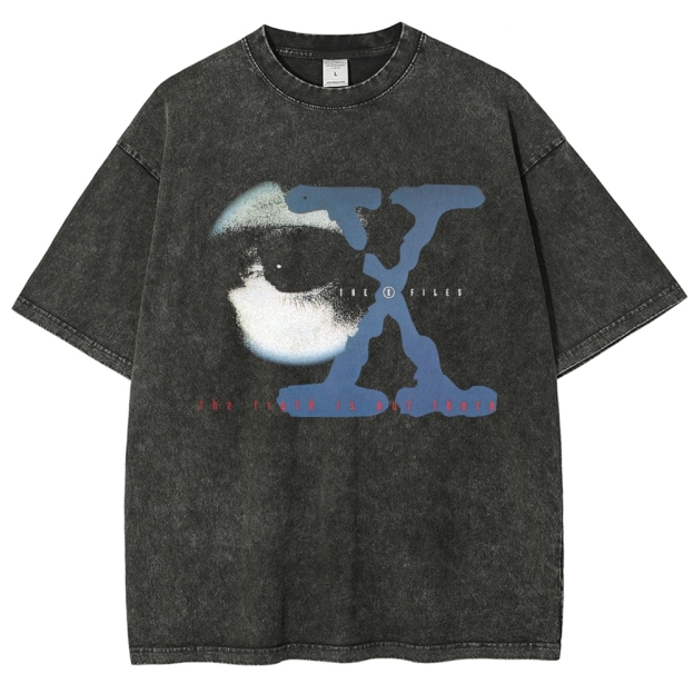  "The X-Files" Graphic Washed T-Shirt