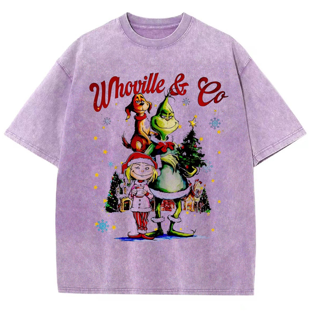 "Whoville & Co" Christmas Graphic Washed T-Shirt