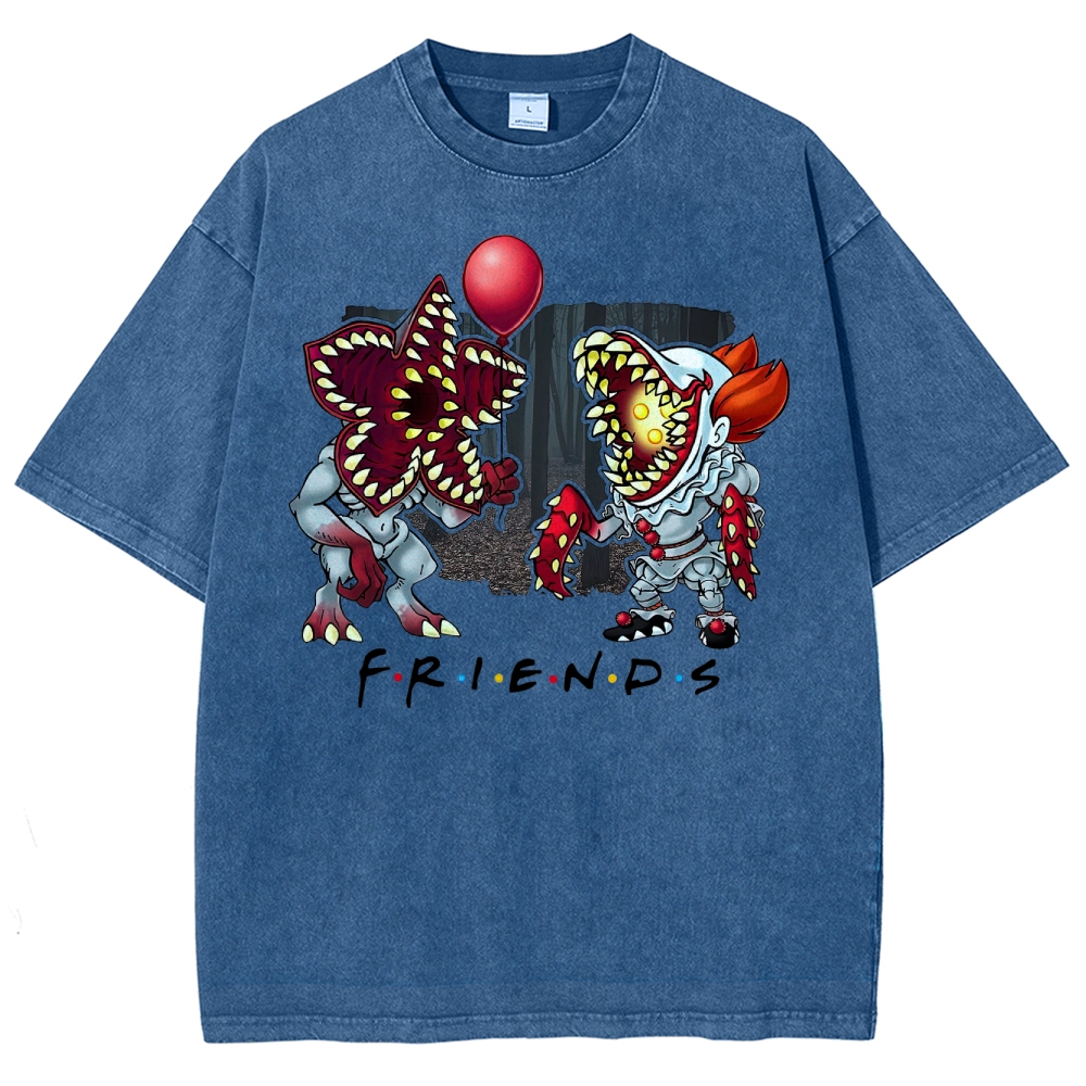 "Horror Friends"  Washed T-Shirt 