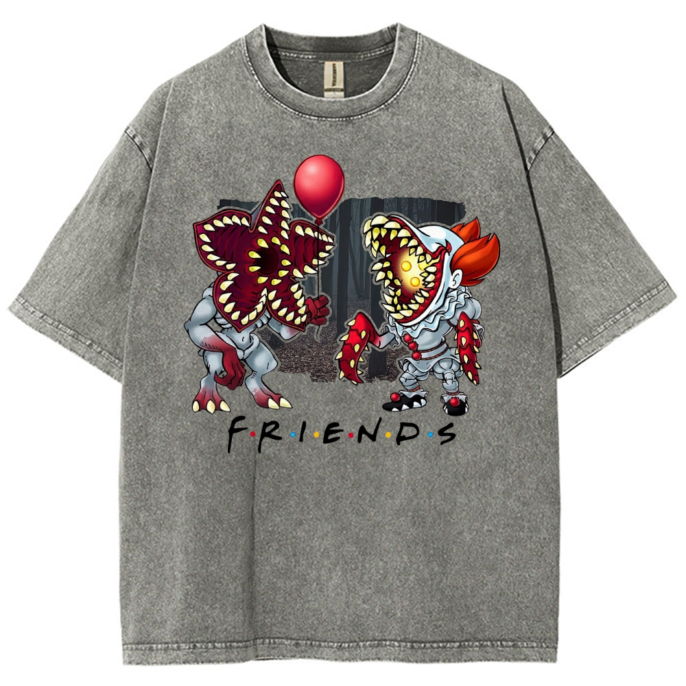 "Horror Friends"  Washed T-Shirt 