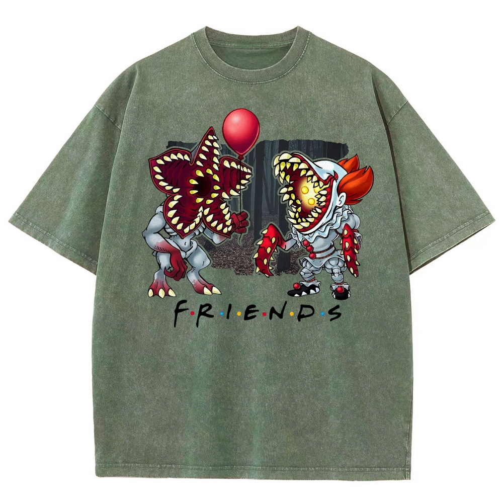 "Horror Friends"  Washed T-Shirt 