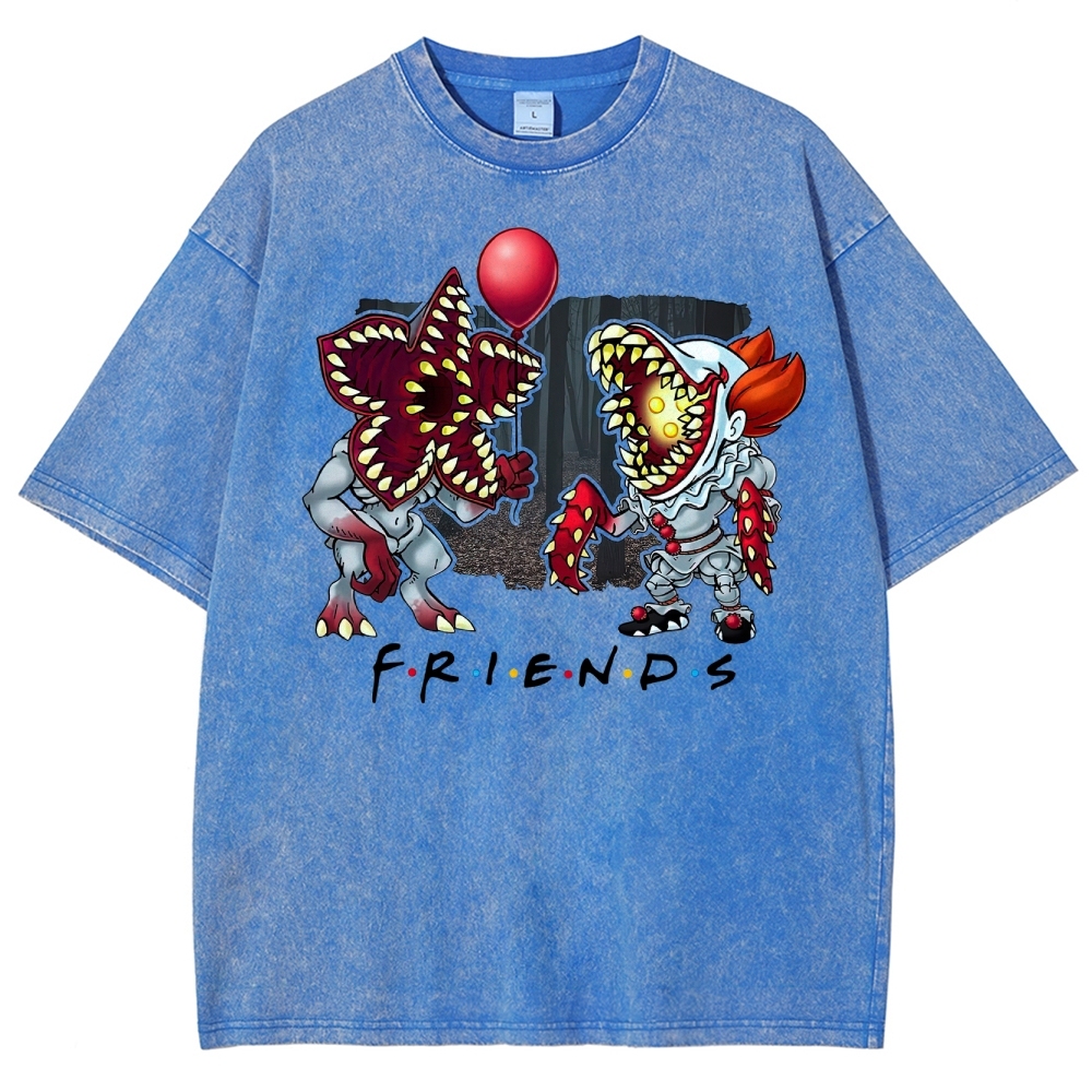 "Horror Friends"  Washed T-Shirt 