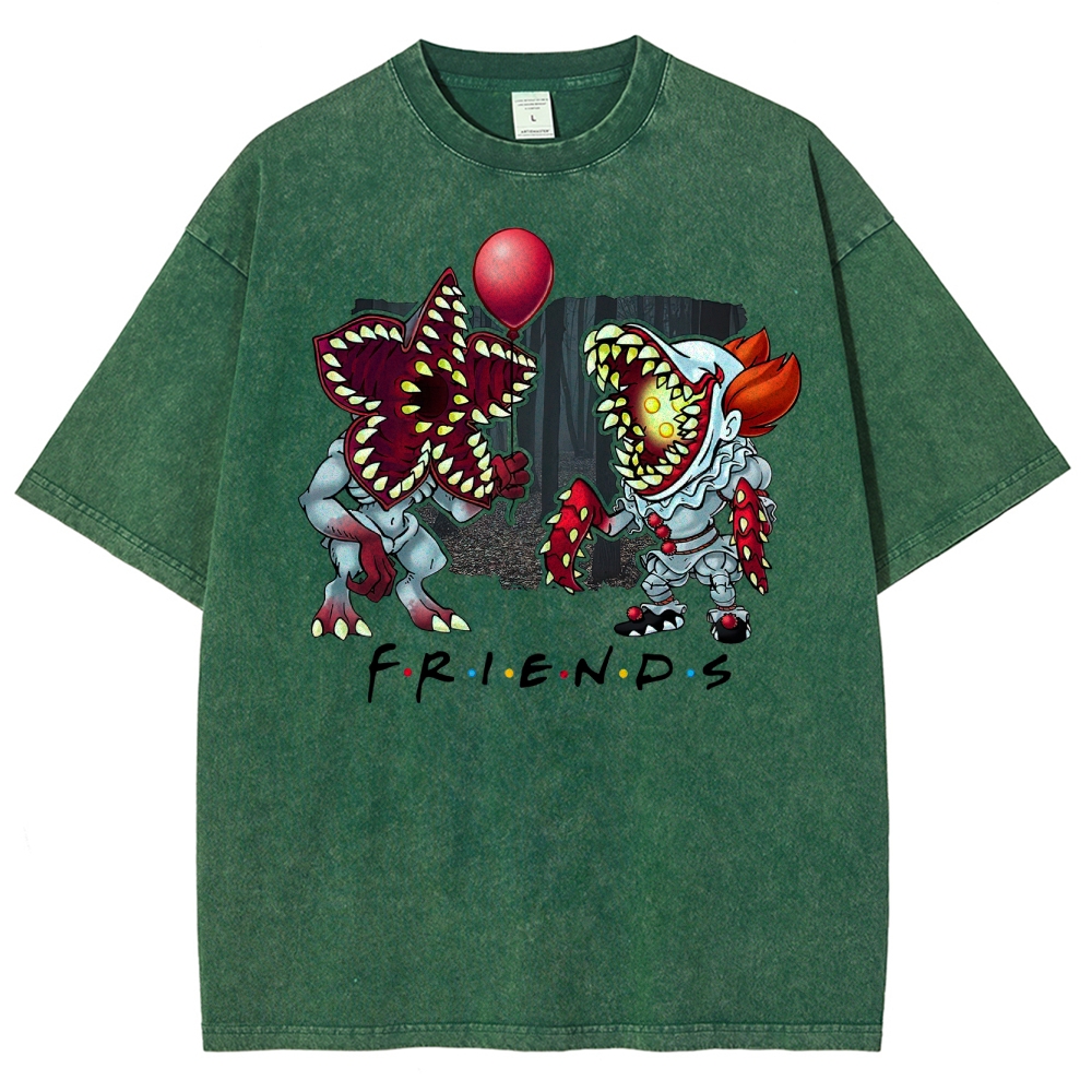 "Horror Friends"  Washed T-Shirt 