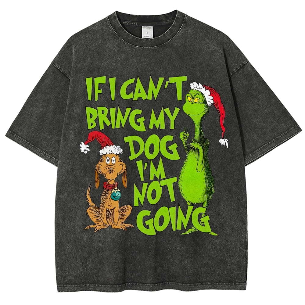 'If I Can’t Bring My Dog' Graphic Washed T-Shirt
