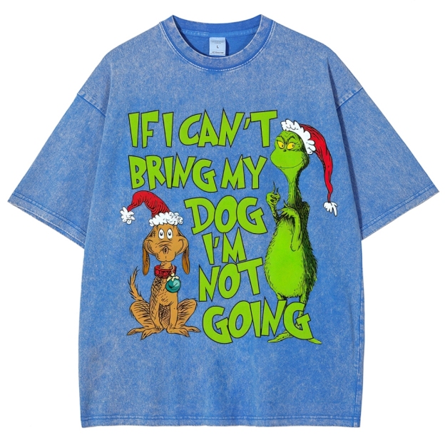 'If I Can’t Bring My Dog' Graphic Washed T-Shirt