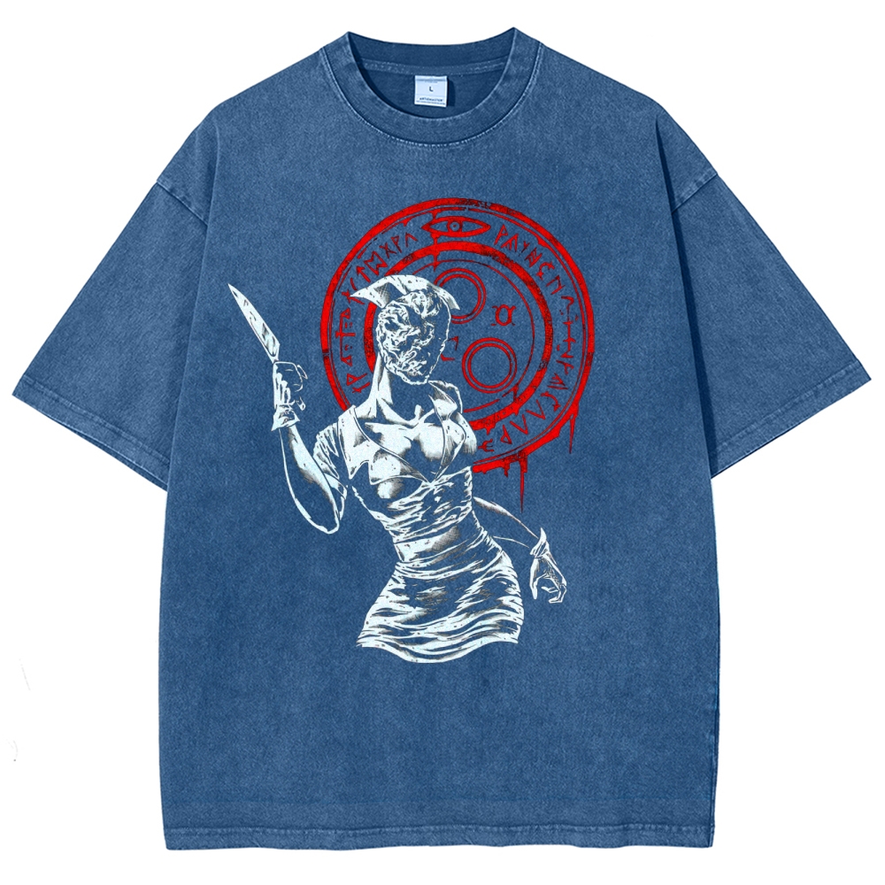 Occult Medical Horror Washed T-Shirt 