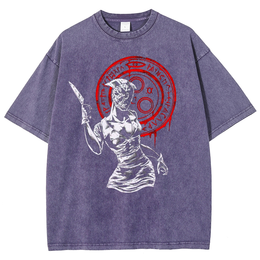 Occult Medical Horror Washed T-Shirt 