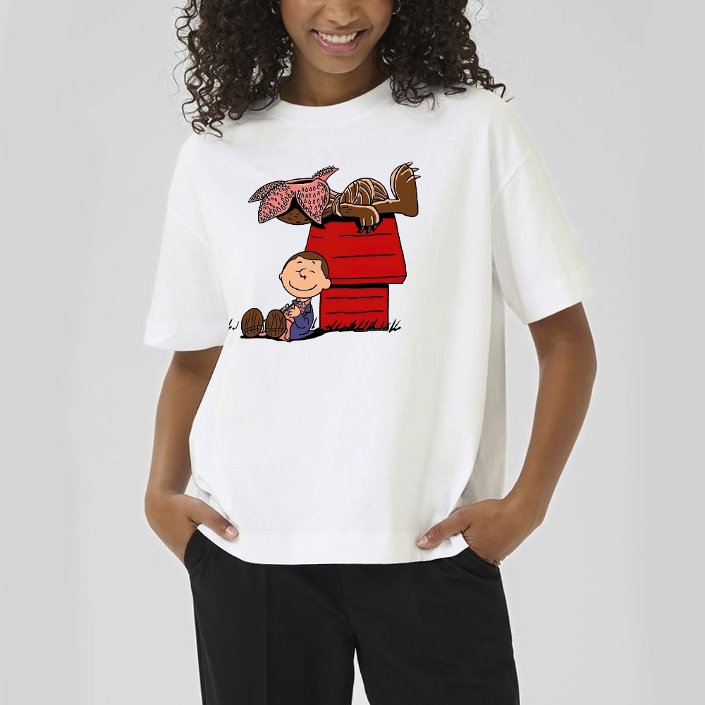  Demogorgon Crossover Graphic Cotton T-shirt