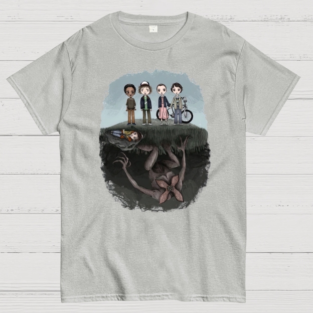 Demogorgon Sci-Fi Horror Graphic Cotton T-shirt 