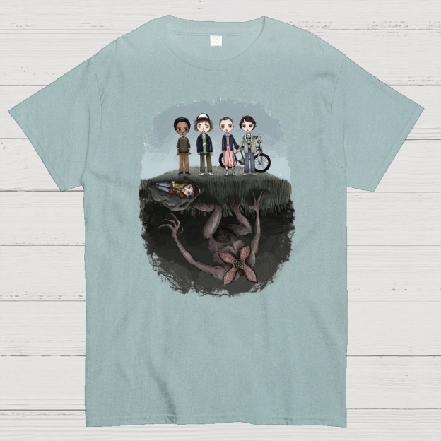 Demogorgon Sci-Fi Horror Graphic Cotton T-shirt 