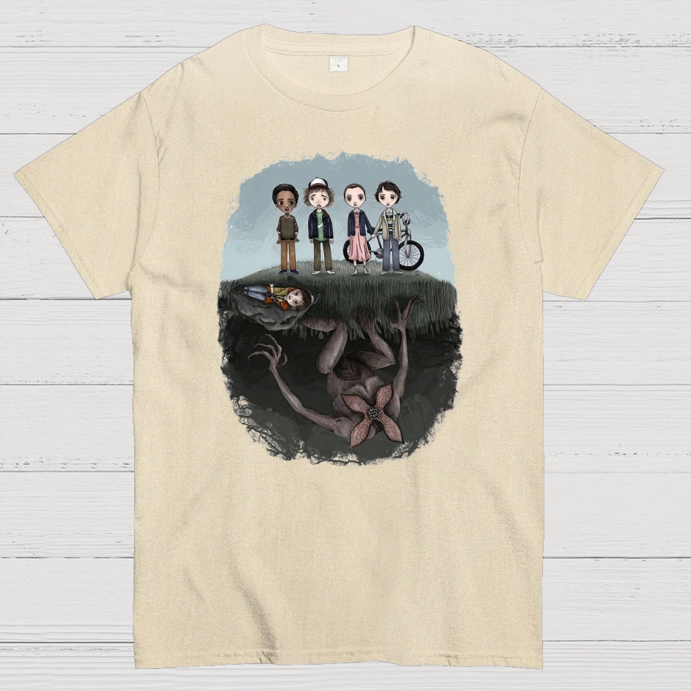 Demogorgon Sci-Fi Horror Graphic Cotton T-shirt 