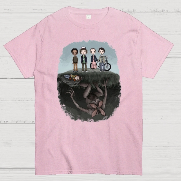 Demogorgon Sci-Fi Horror Graphic Cotton T-shirt 