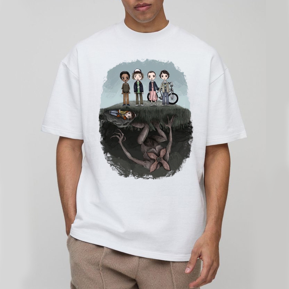 Demogorgon Sci-Fi Horror Graphic Cotton T-shirt 