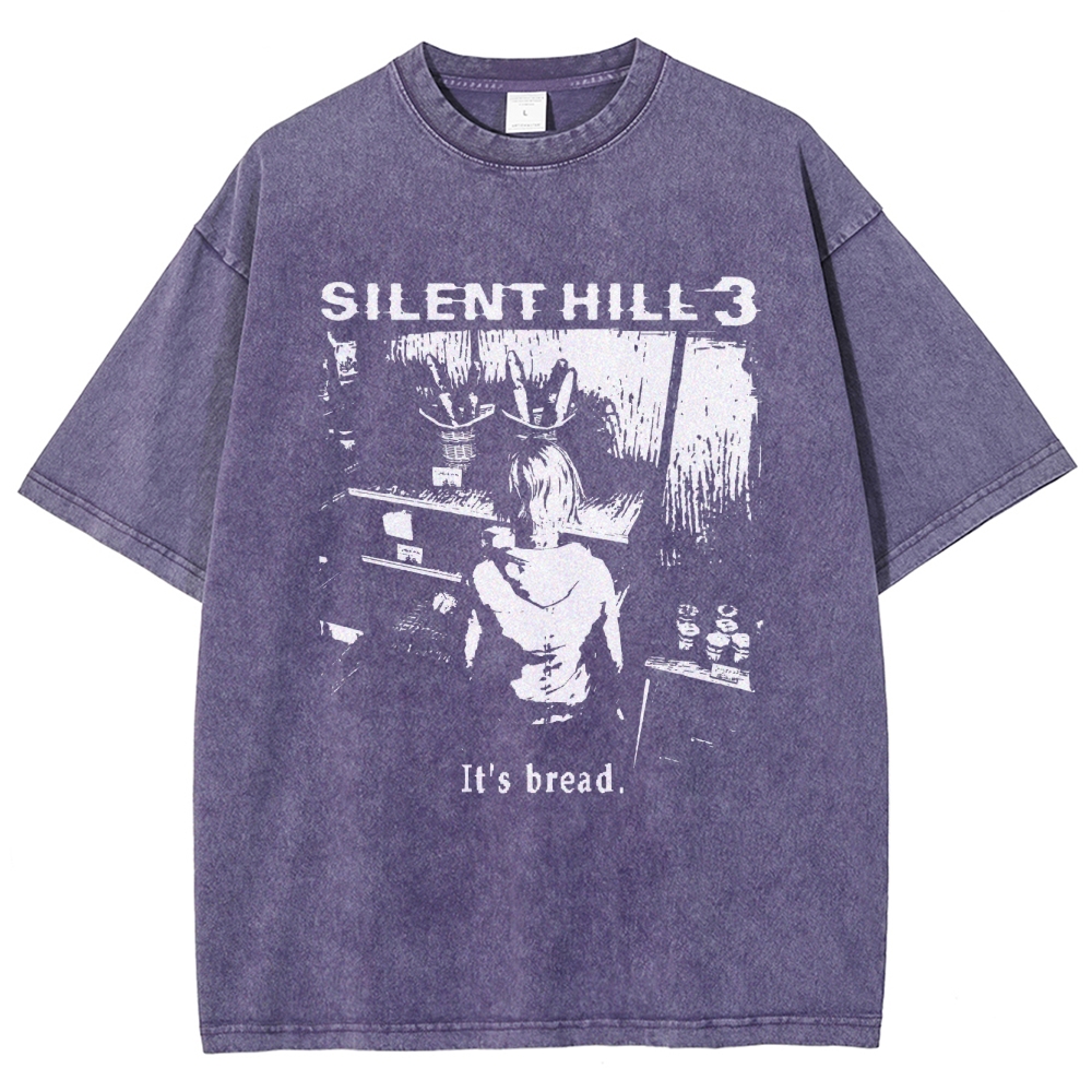 Eerie Silent Hill 3: It's Bread Graphic Washed T-Shirt 