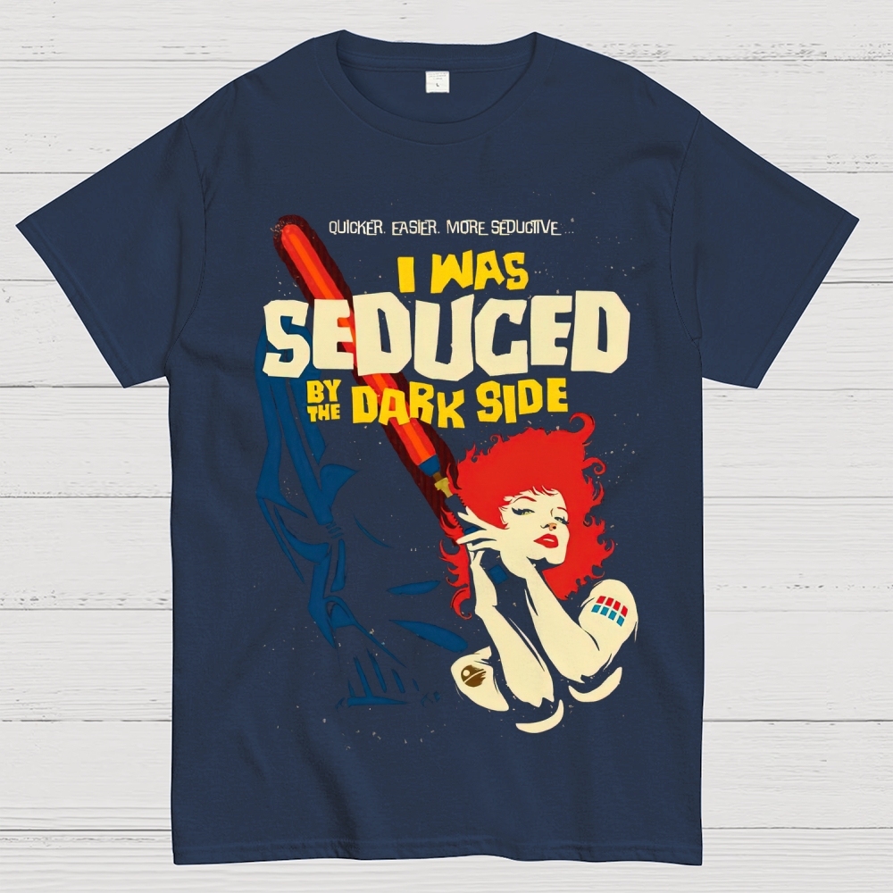 Vintage Seductive Dark Side Graphic Cotton T-shirt