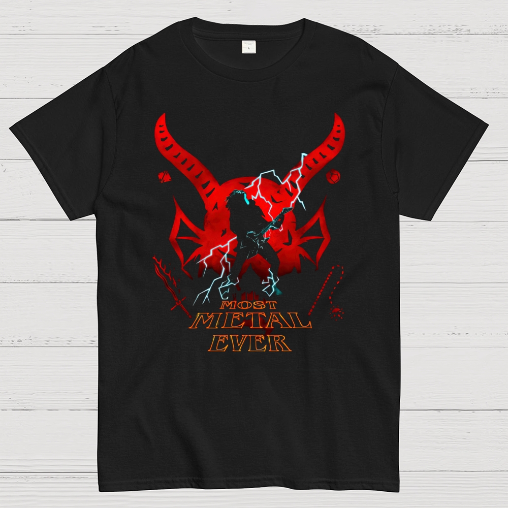 Edgy Metal Vibe: Most Metal Ever Graphic Cotton T-shirt