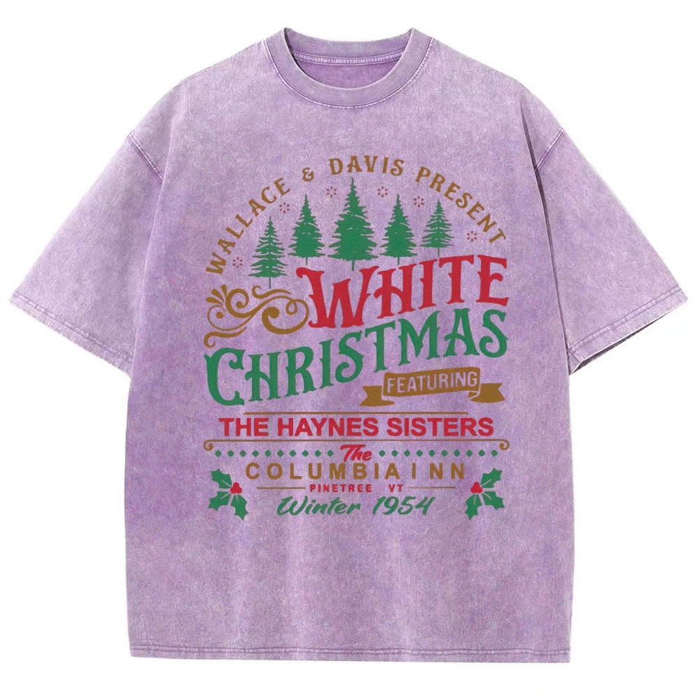 Vintage Holiday Showcase: White Christmas Graphic Washed T-Shirt