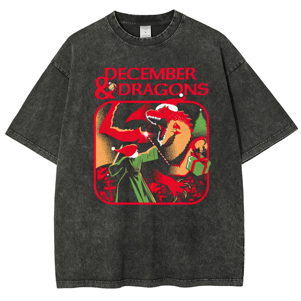 December & Dragons Washed T-Shirt