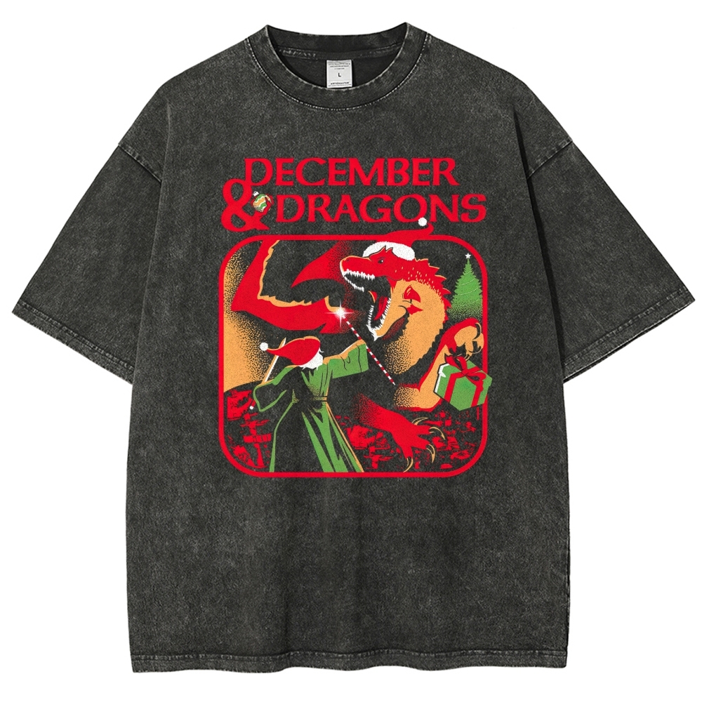 December & Dragons Washed T-Shirt