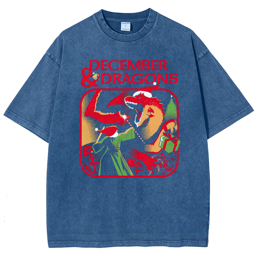 December & Dragons Washed T-Shirt