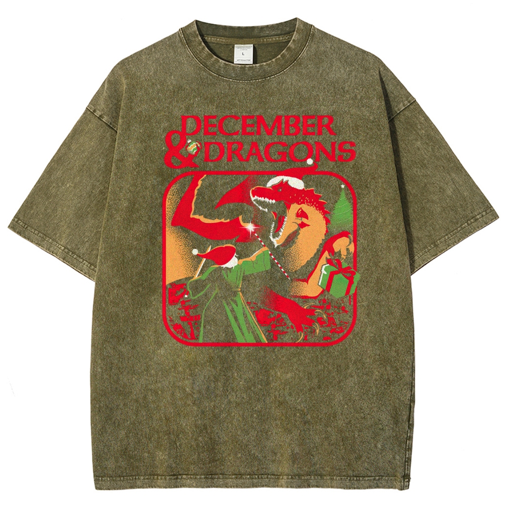 December & Dragons Washed T-Shirt