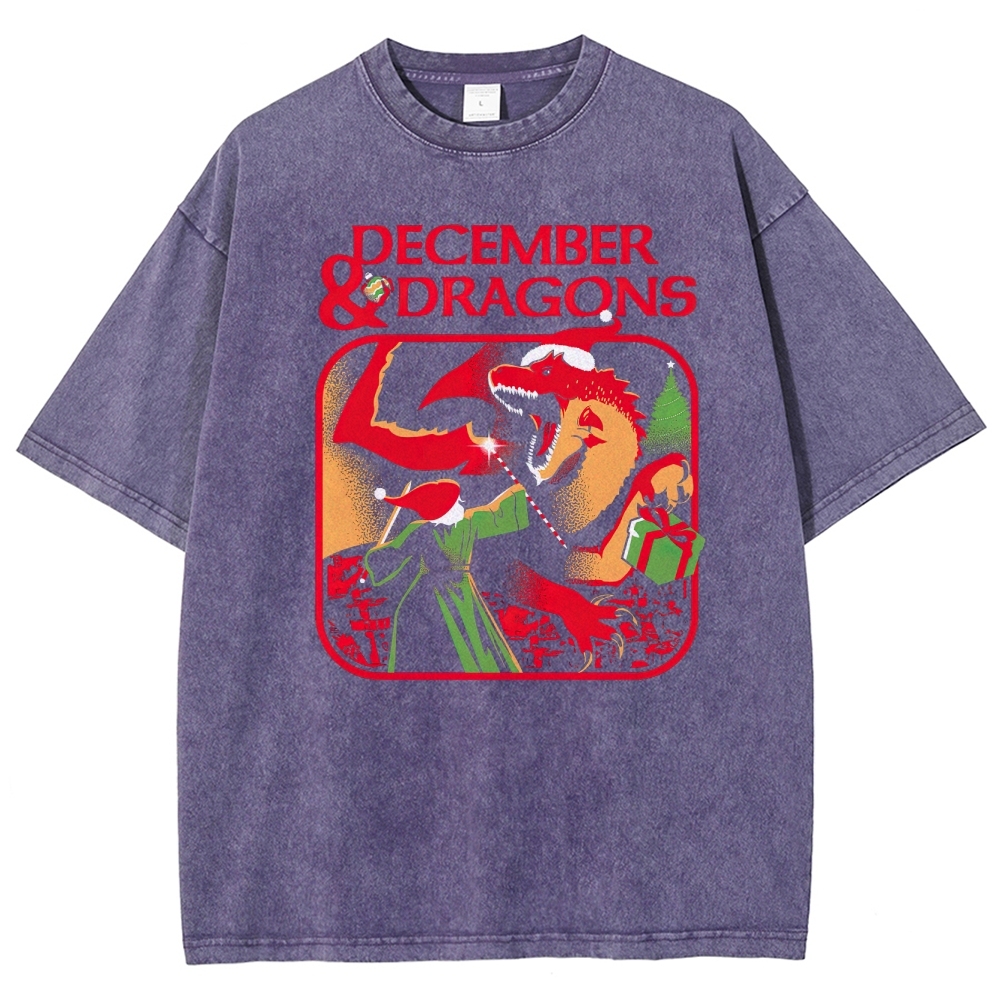 December & Dragons Washed T-Shirt
