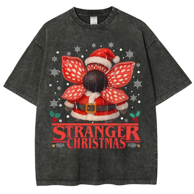 Stranger Christmas Washed T-Shirt 
