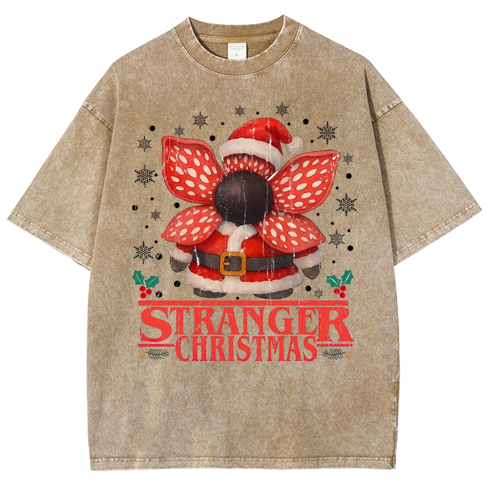 Stranger Christmas Washed T-Shirt 