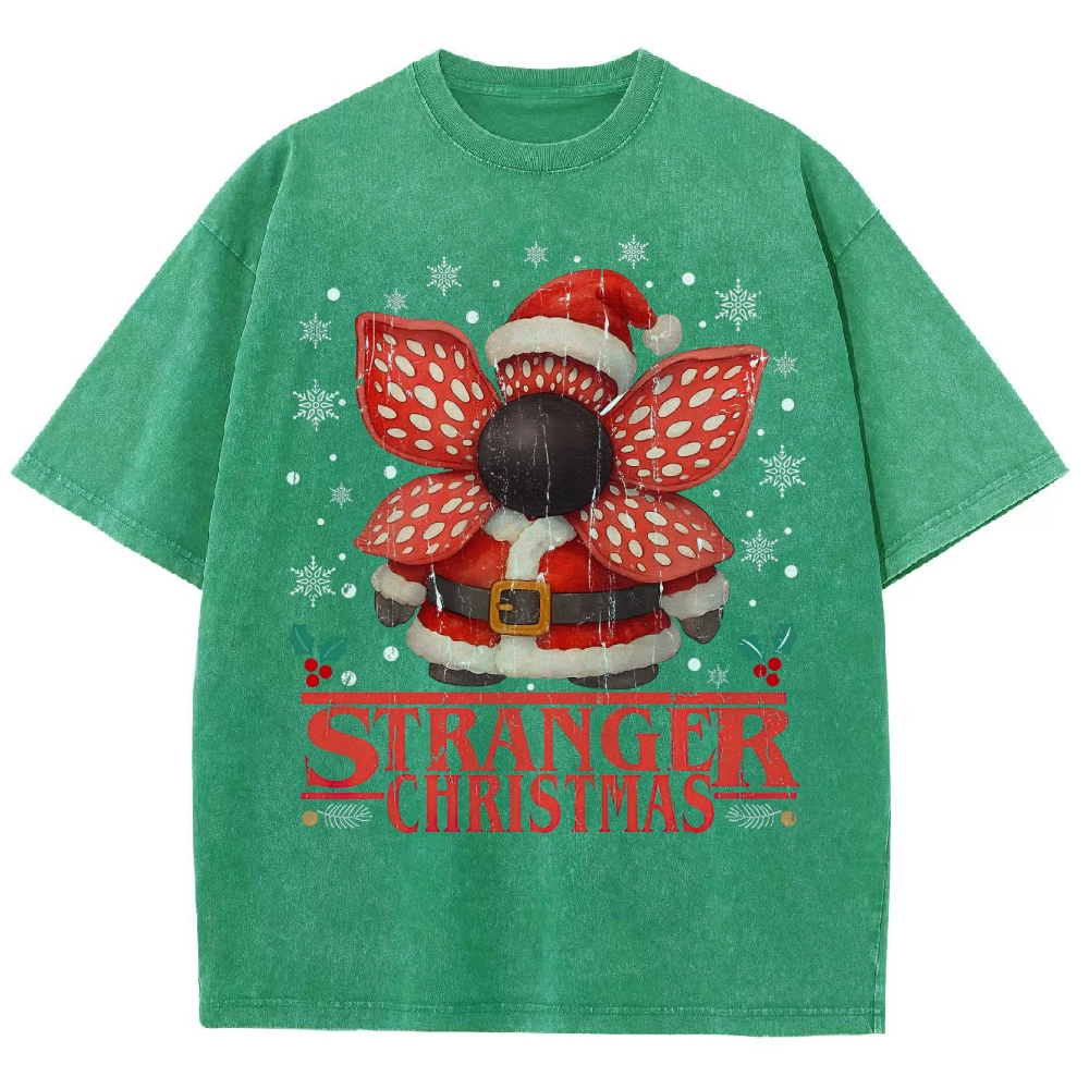 Stranger Christmas Washed T-Shirt 