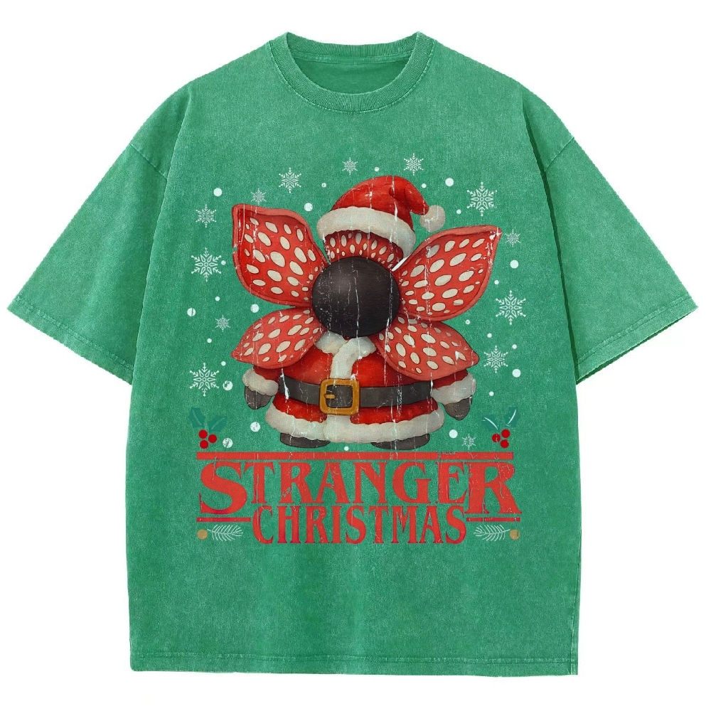 Stranger Christmas Washed T-Shirt 