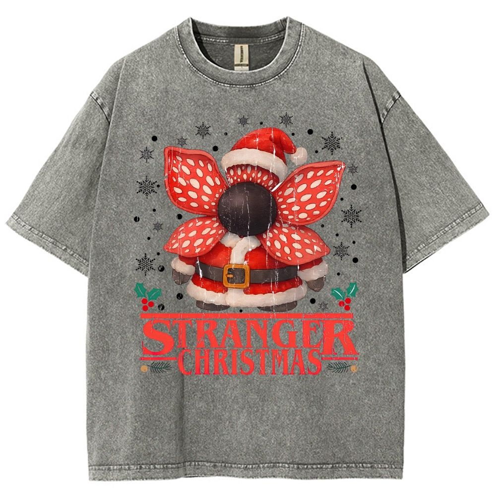 Stranger Christmas Washed T-Shirt 