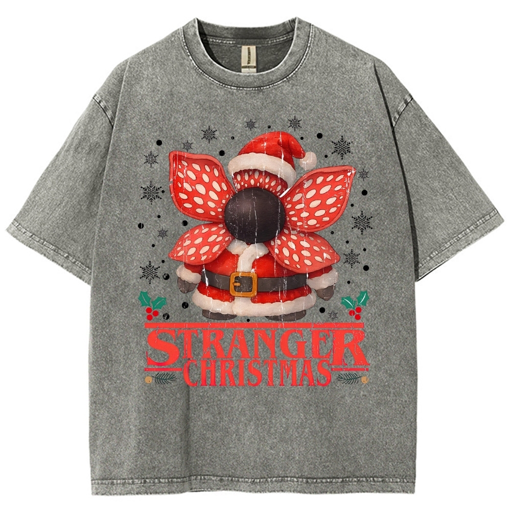 Stranger Christmas Washed T-Shirt 