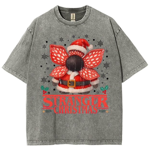 Stranger Christmas Washed T-Shirt 