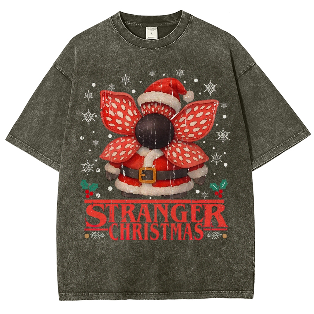 Stranger Christmas Washed T-Shirt 