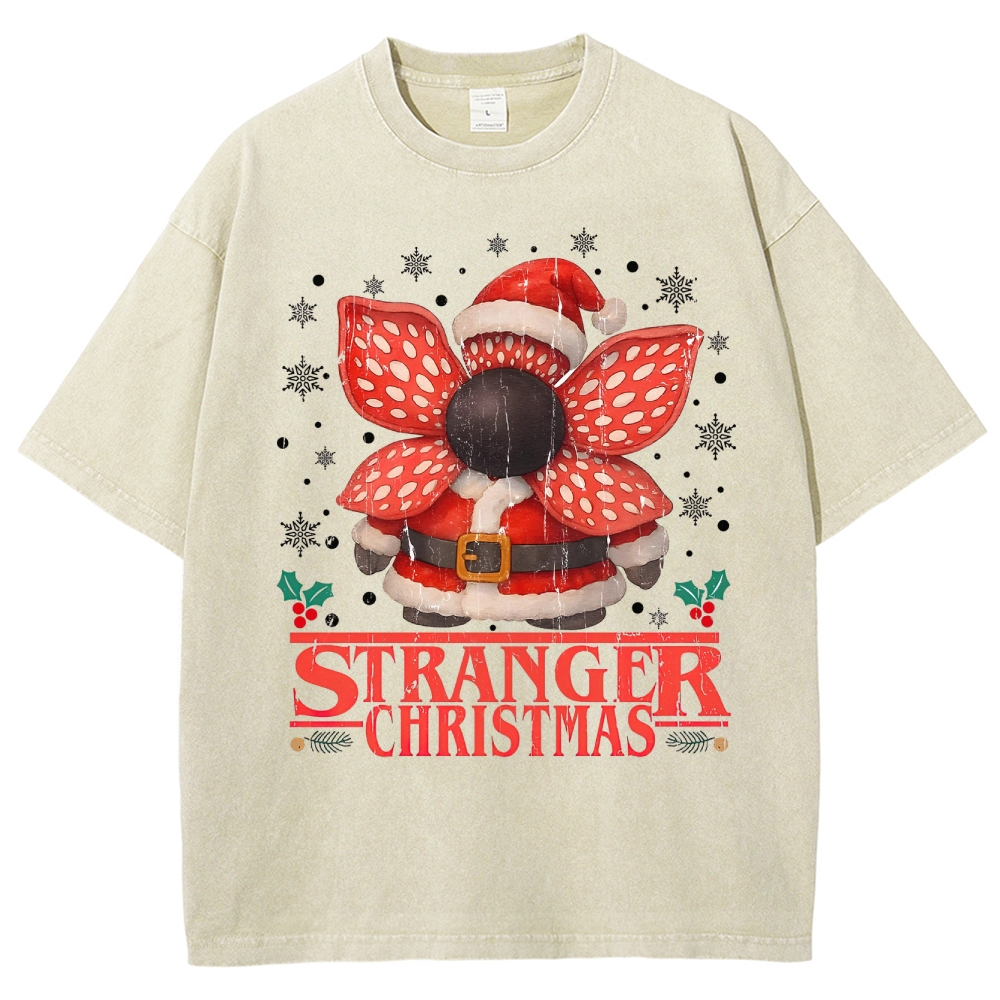 Stranger Christmas Washed T-Shirt 
