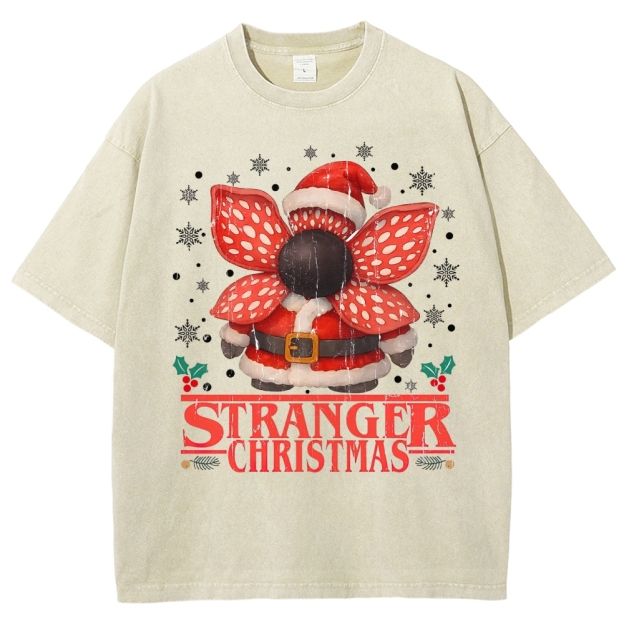 Stranger Christmas Washed T-Shirt 