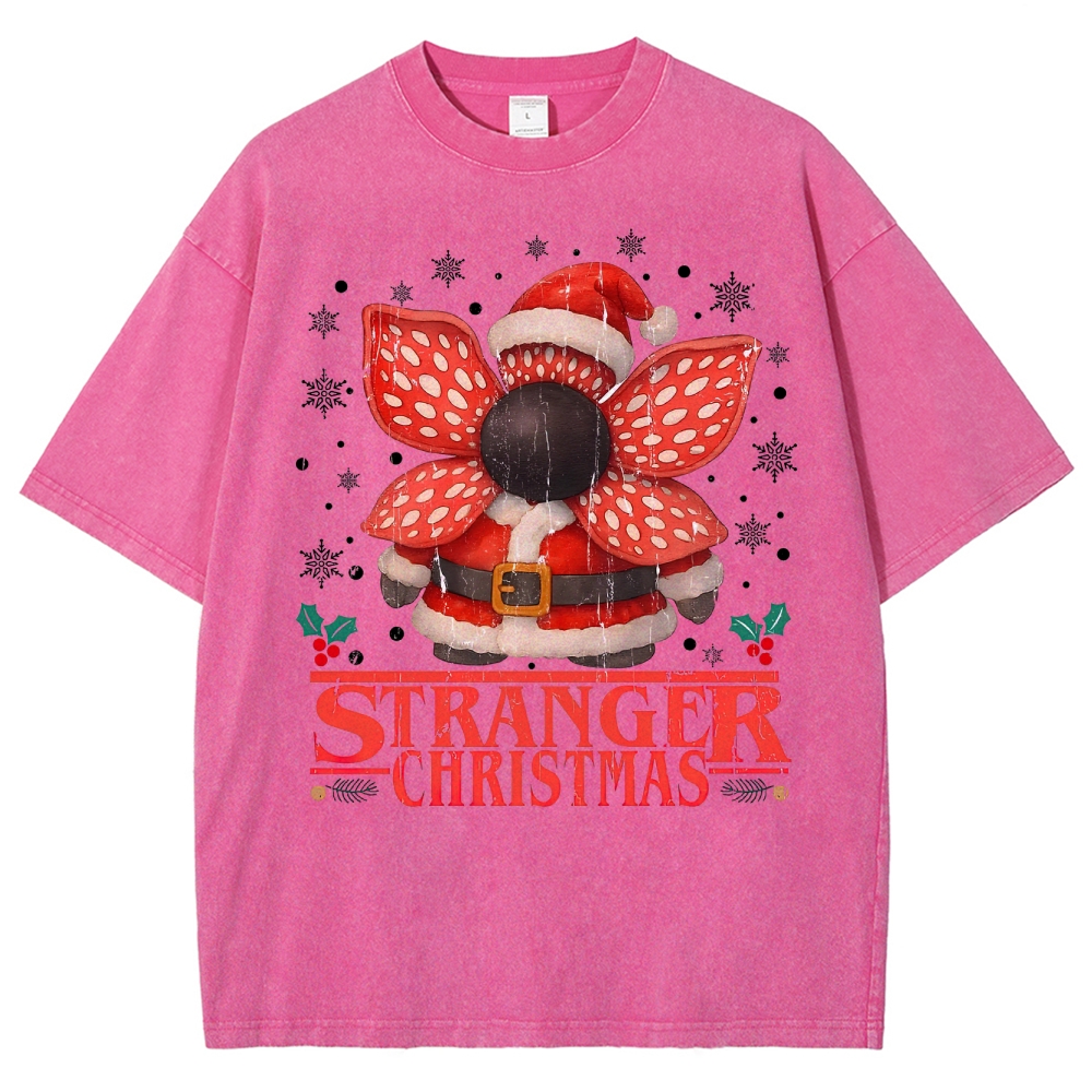Stranger Christmas Washed T-Shirt 