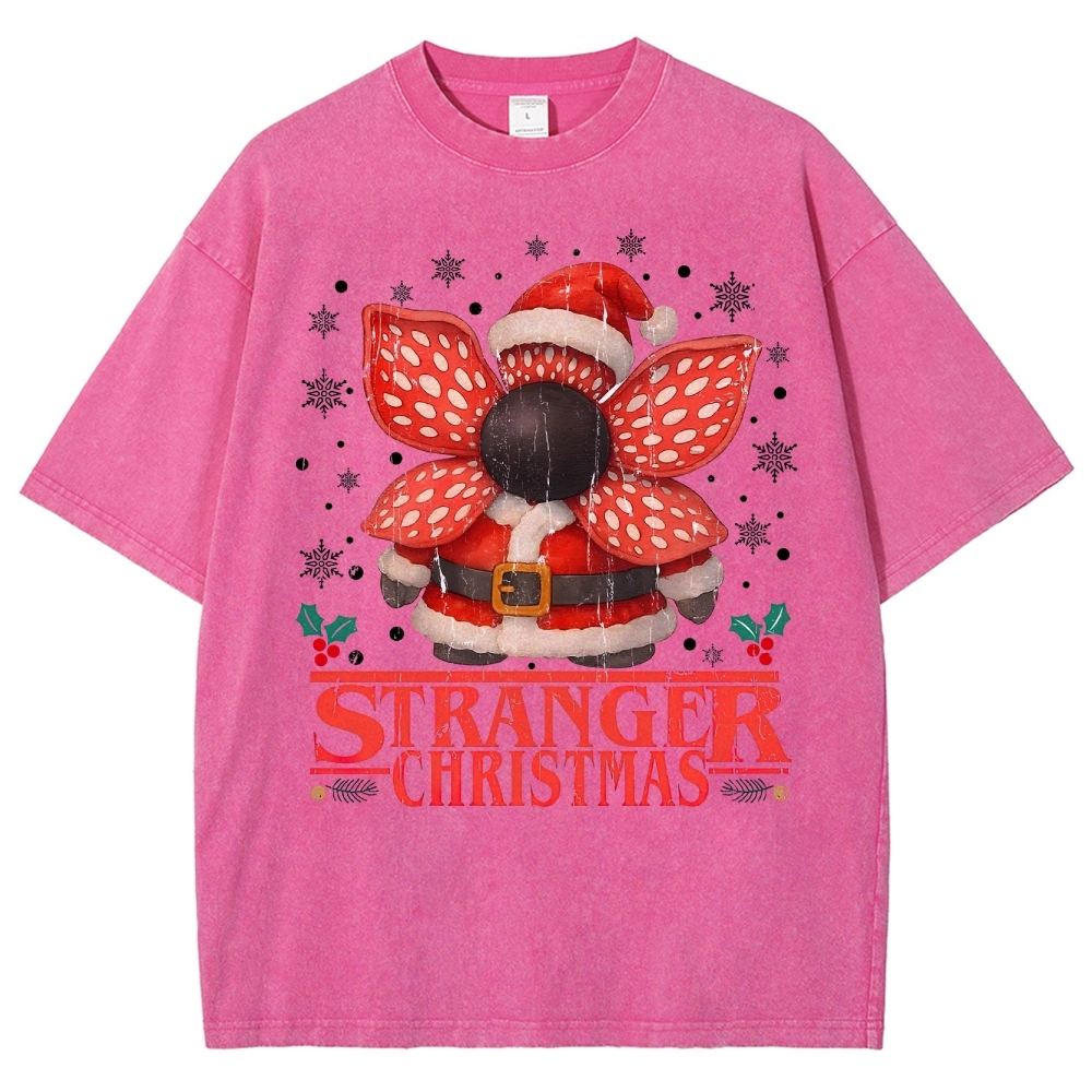 Stranger Christmas Washed T-Shirt 