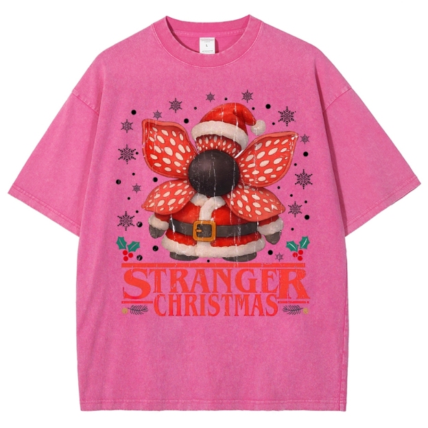 Stranger Christmas Washed T-Shirt 