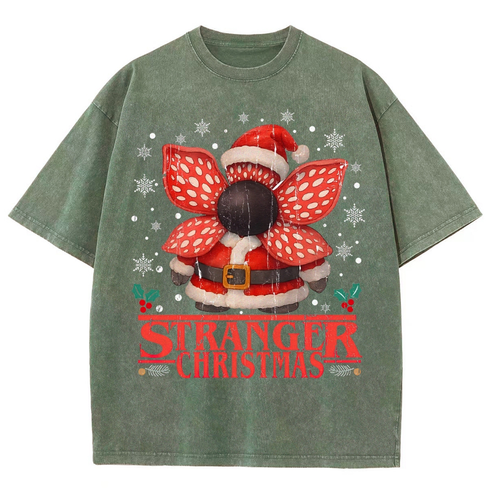 Stranger Christmas Washed T-Shirt 