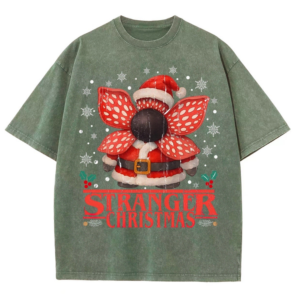 Stranger Christmas Washed T-Shirt 