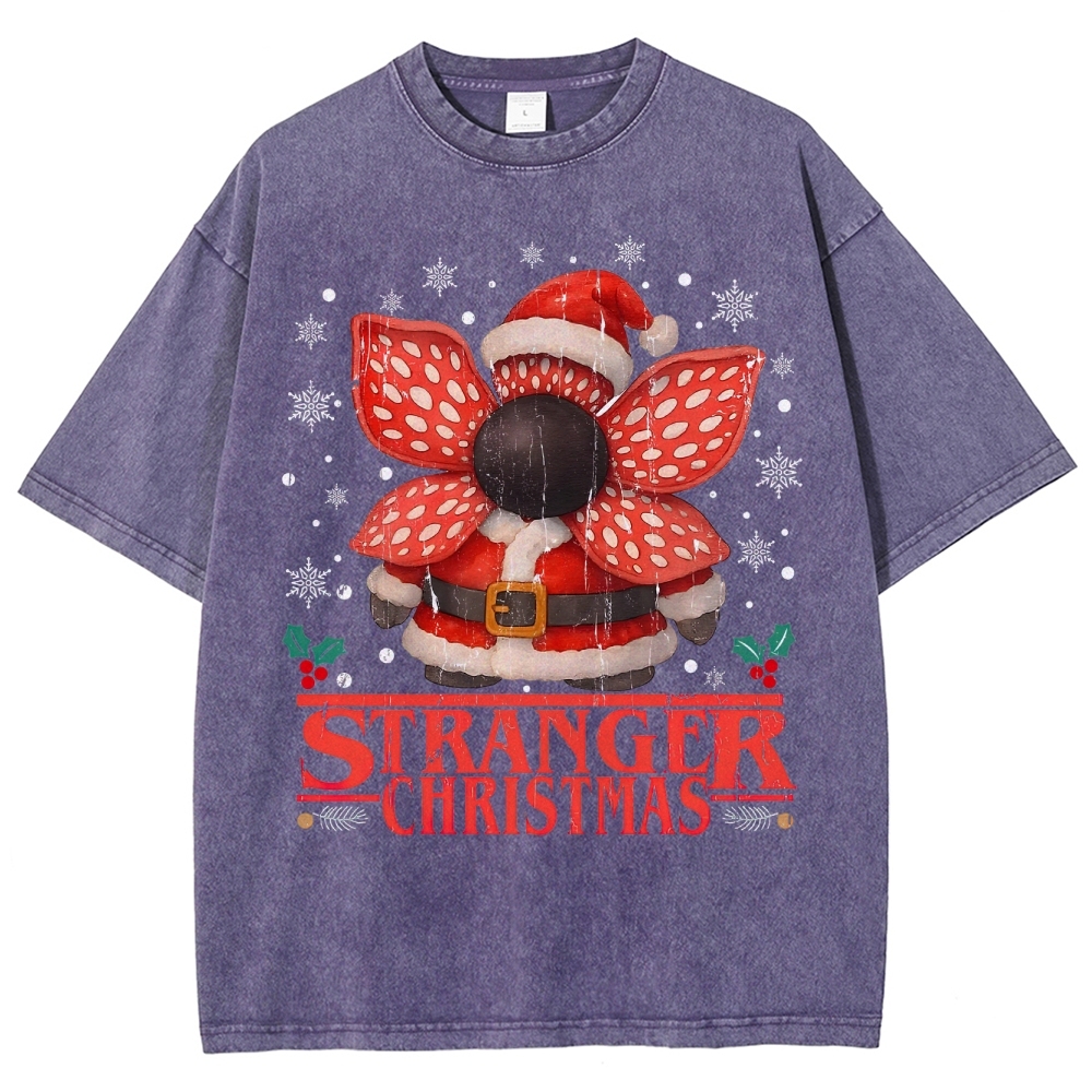 Stranger Christmas Washed T-Shirt 