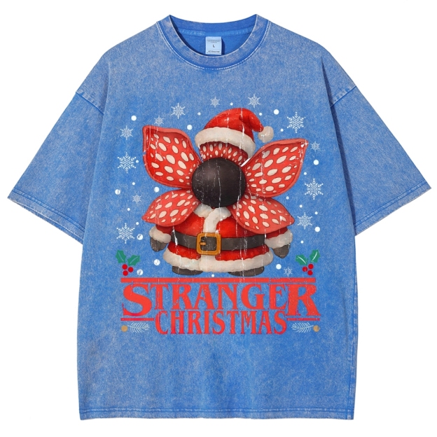 Stranger Christmas Washed T-Shirt 